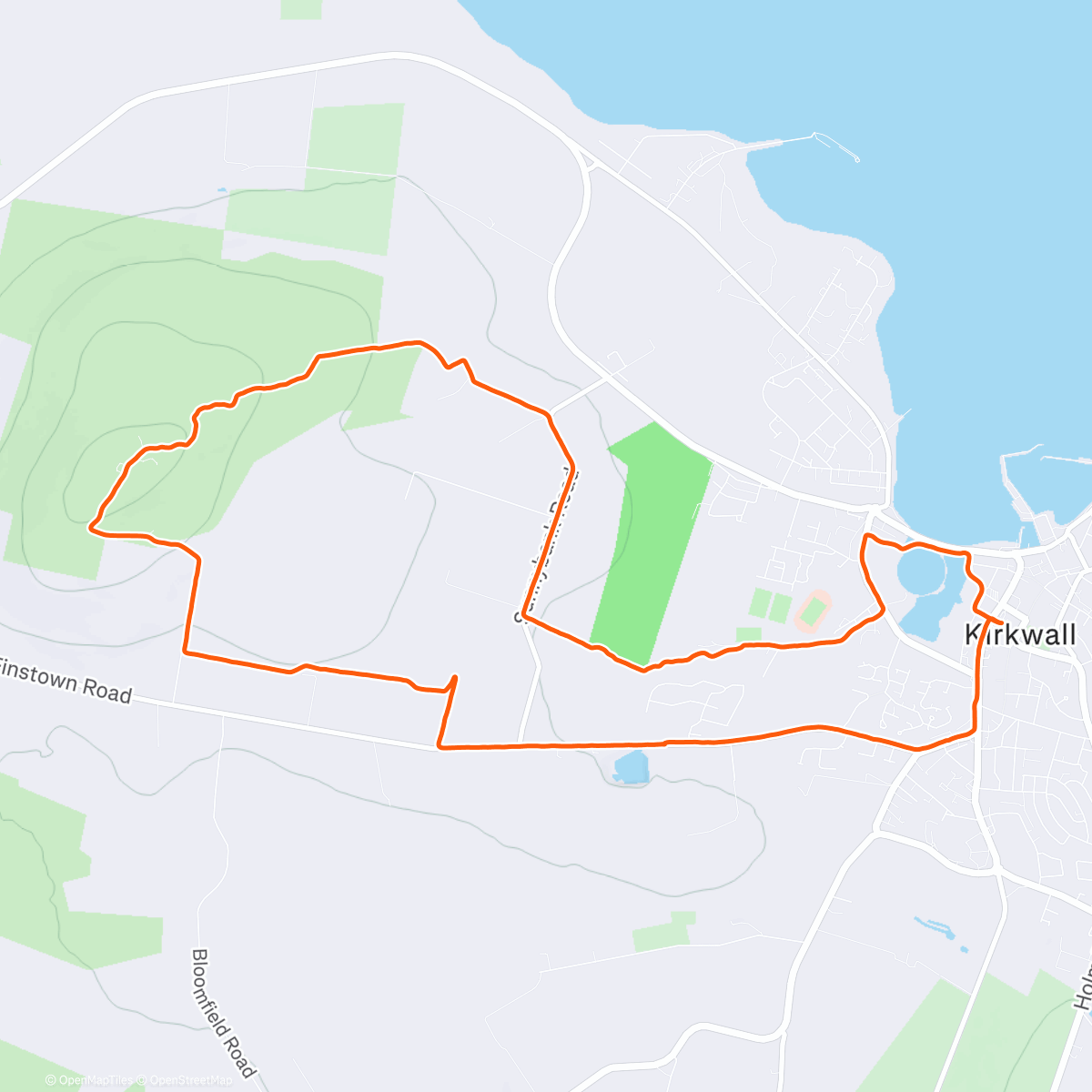 Карта физической активности (Last Wideford climb of the year)