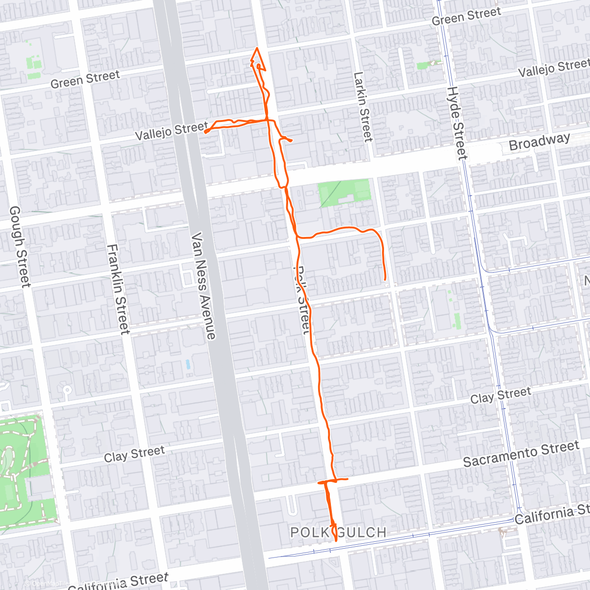 Map of the activity, Not the bike ride I had hoped for…