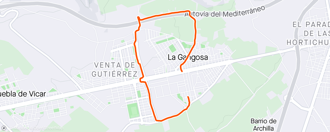 Map of the activity, Día 16