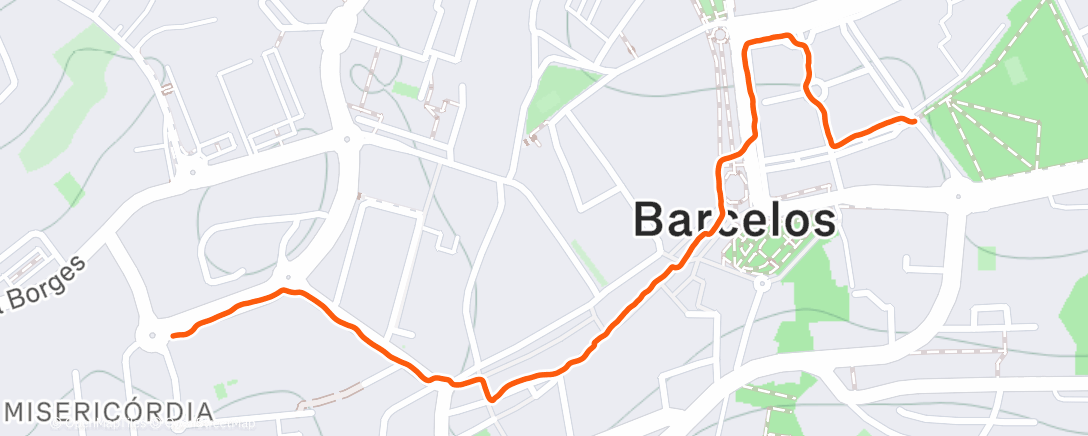 Map of the activity, Morning Walk