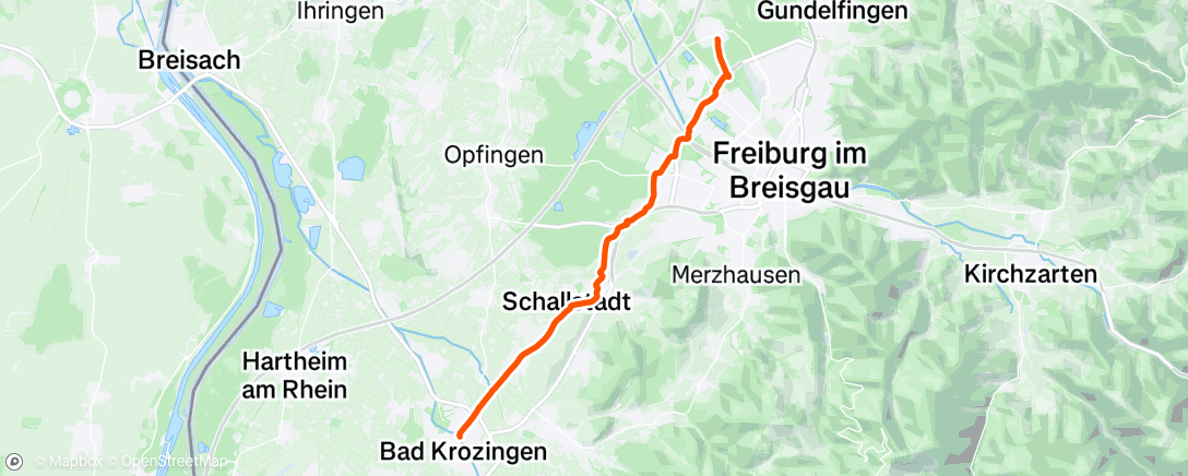 Map of the activity, Gravel-Fahrt am Morgen