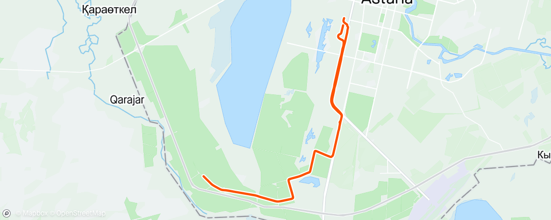 Map of the activity, Morning Ride