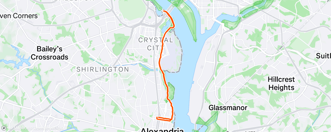 Map of the activity, Morning Run