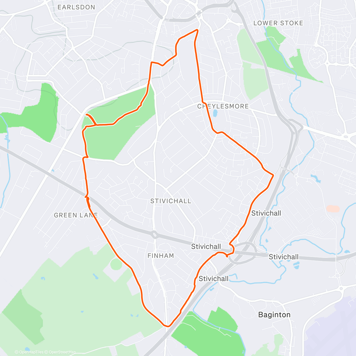 Map of the activity, Massey Training