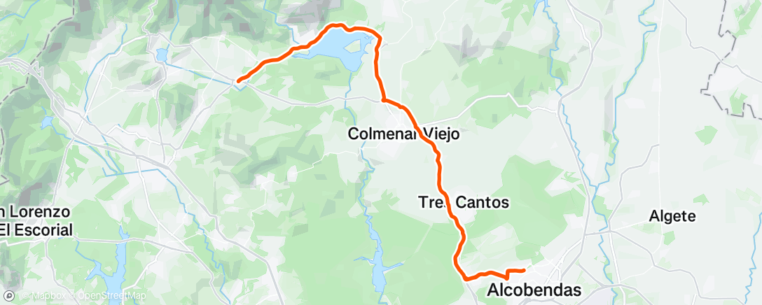 Map of the activity, Morning Ride