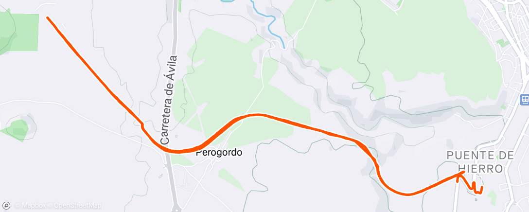 Map of the activity, Carrera de mañana
