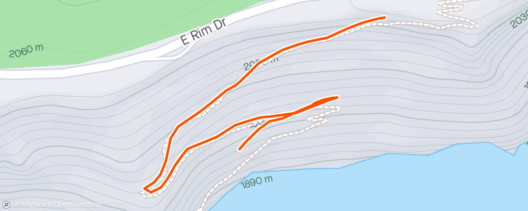 Mapa da atividade, Cleetwood Cove Down