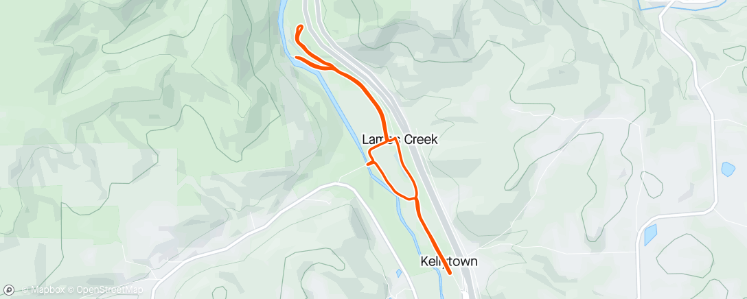 Map of the activity, TRC at Lambs Creek