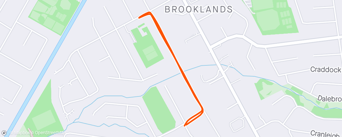 Map of the activity, Morning Walk