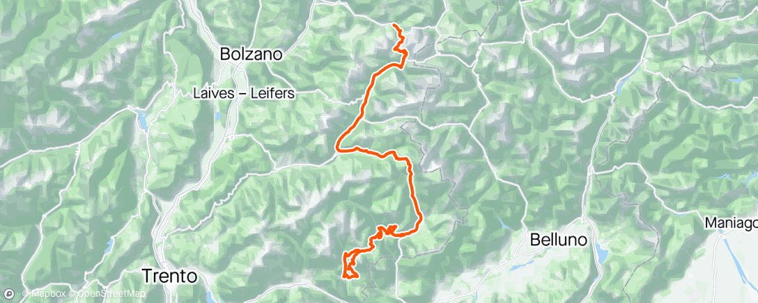 Map of the activity, Giro #17 🇮🇹