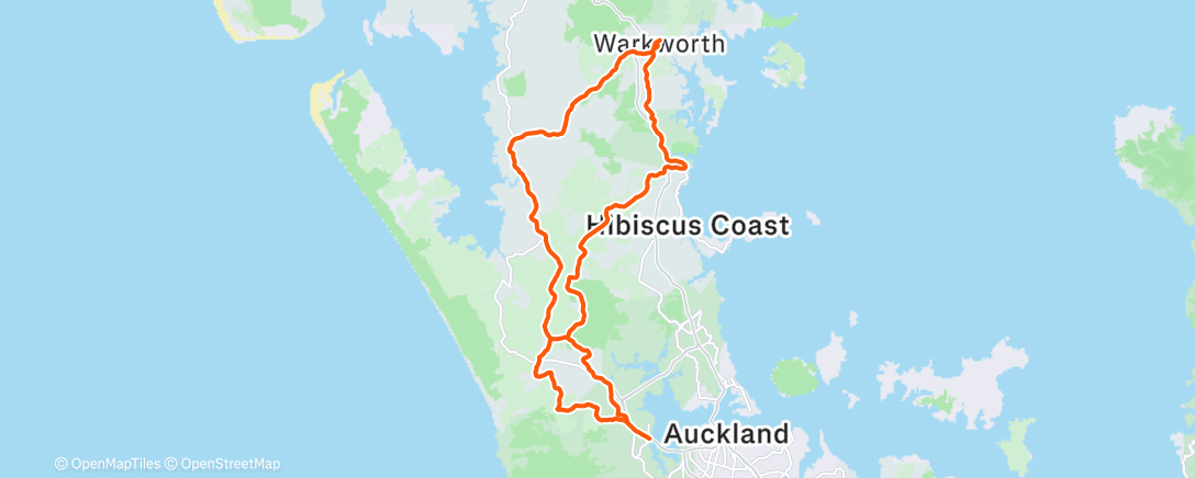 Map of the activity, Morning Ride