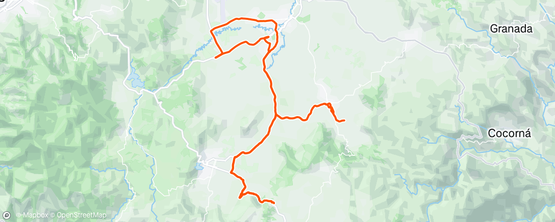 Map of the activity, Vuelta ciclista por la mañana