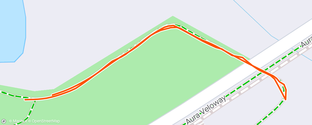Map of the activity, 2k run with Edward