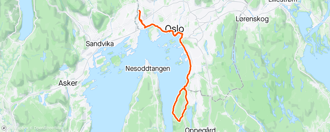 Map of the activity, Svartskog