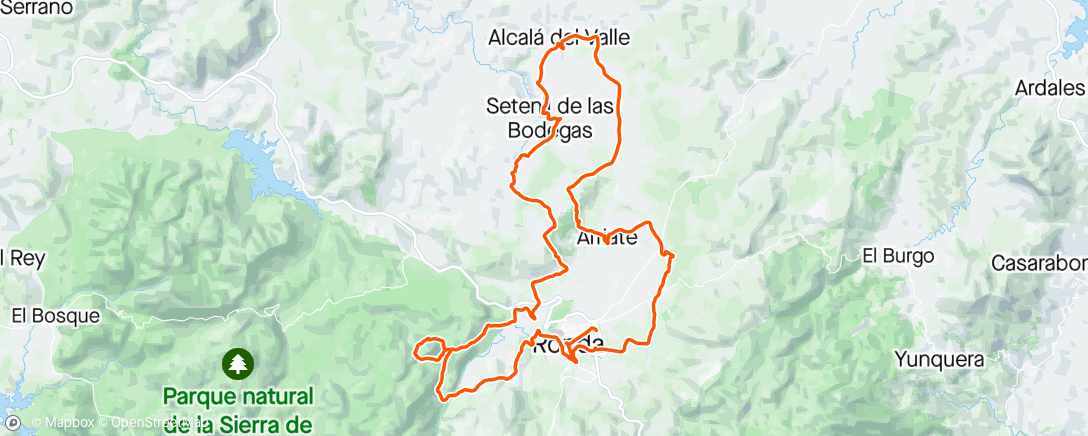 Map of the activity, 101 Ronda 2024