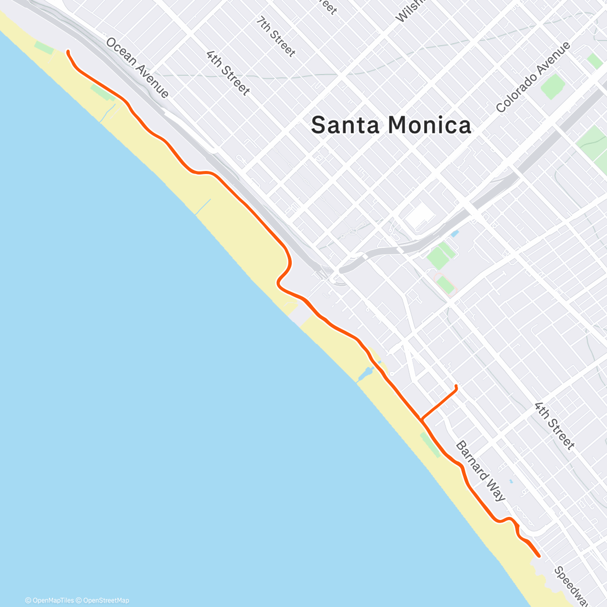 Map of the activity, Family walk!