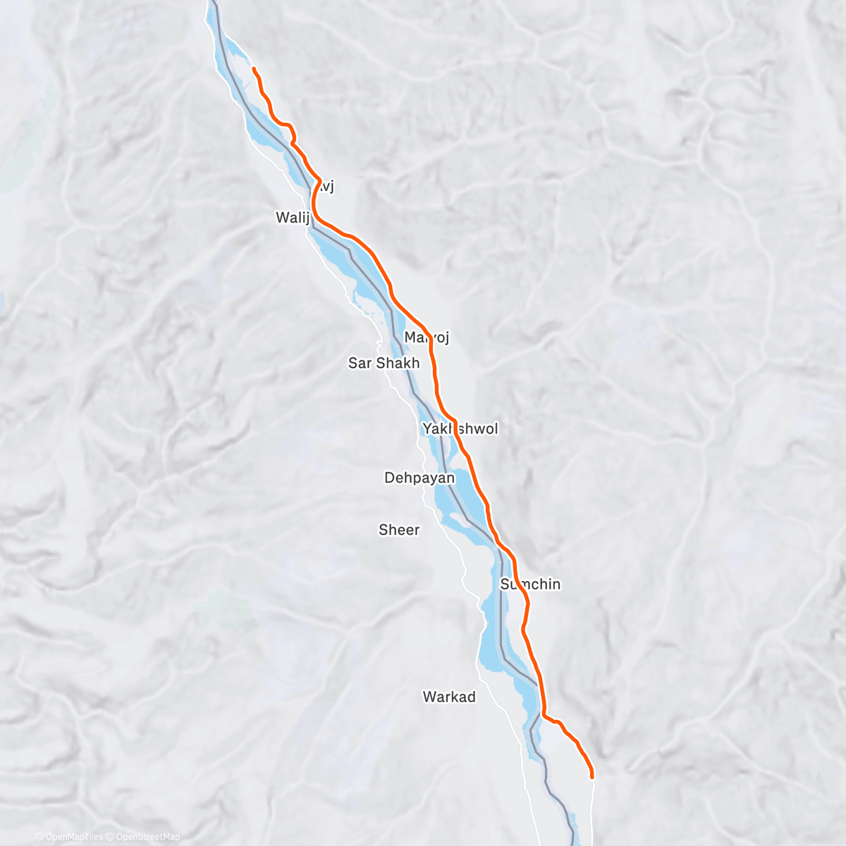 Map of the activity, ROUVY - Wakhan Valley, Ishkashim - Khorog | Tajikistan