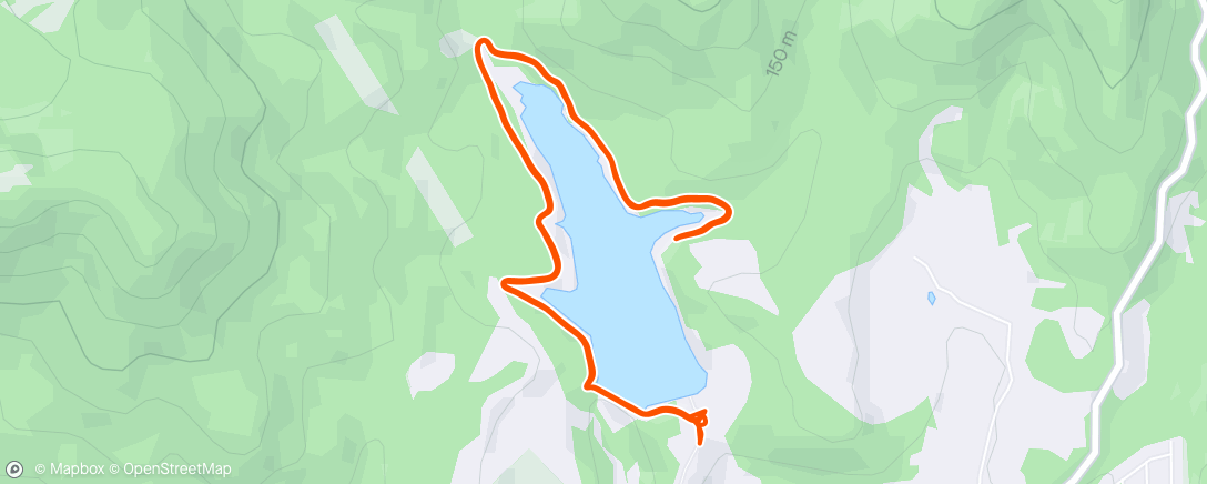 Map of the activity, 2x12 min tempo
