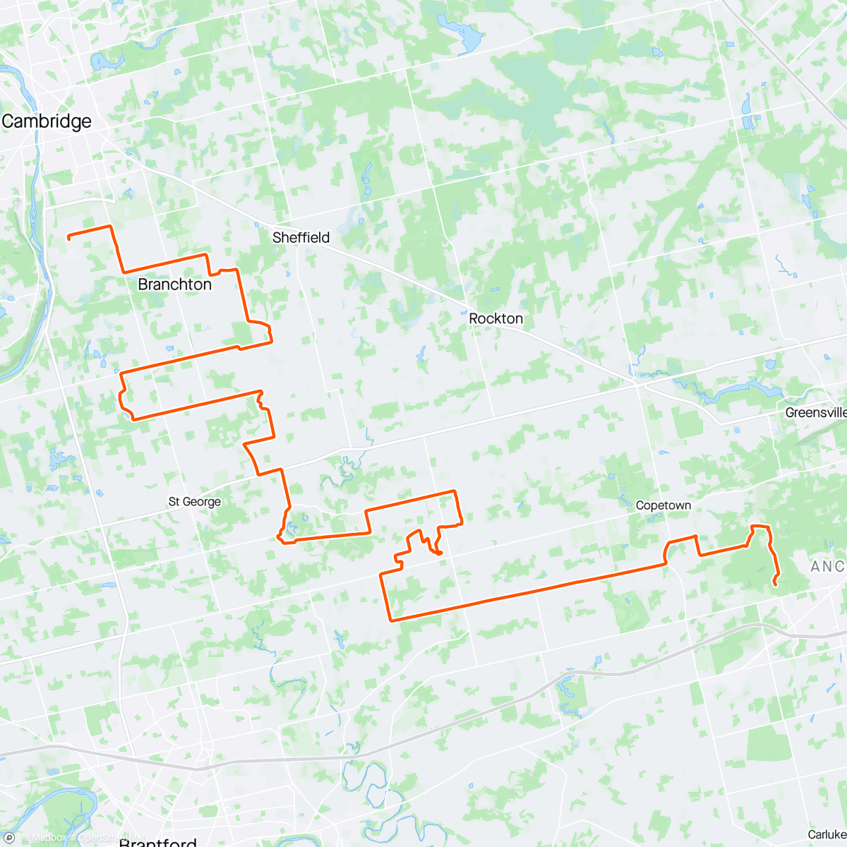 Map of the activity, P2C2A.