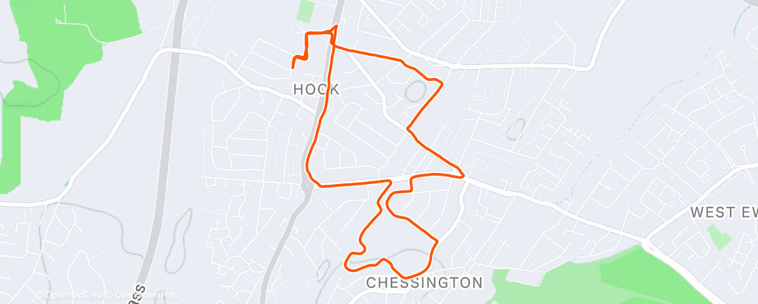 Map of the activity, The one where…we got damp #CURC