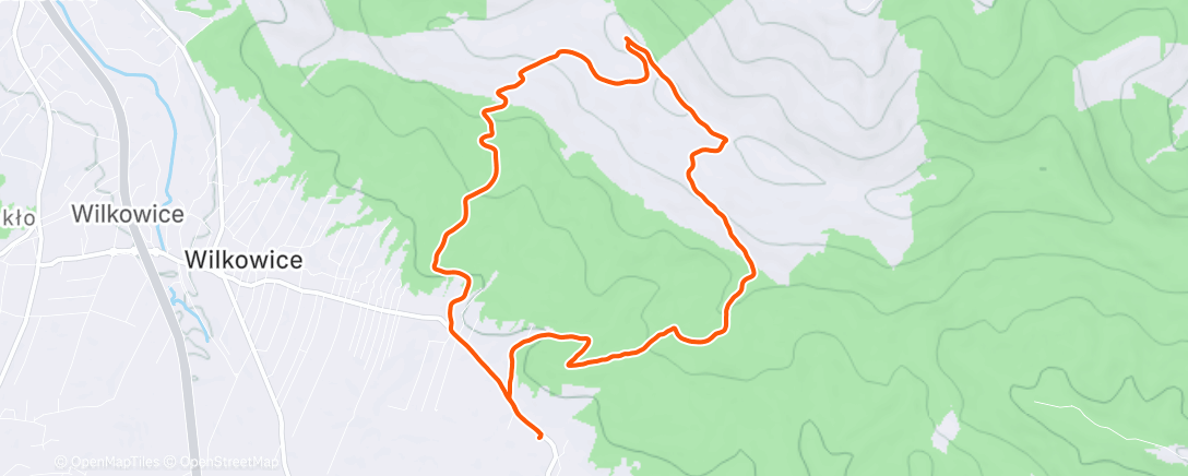 Map of the activity, Morning Run