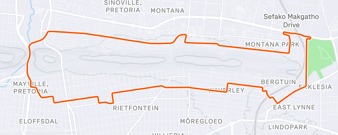 Map of the activity, Morning Mountain Bike Ride