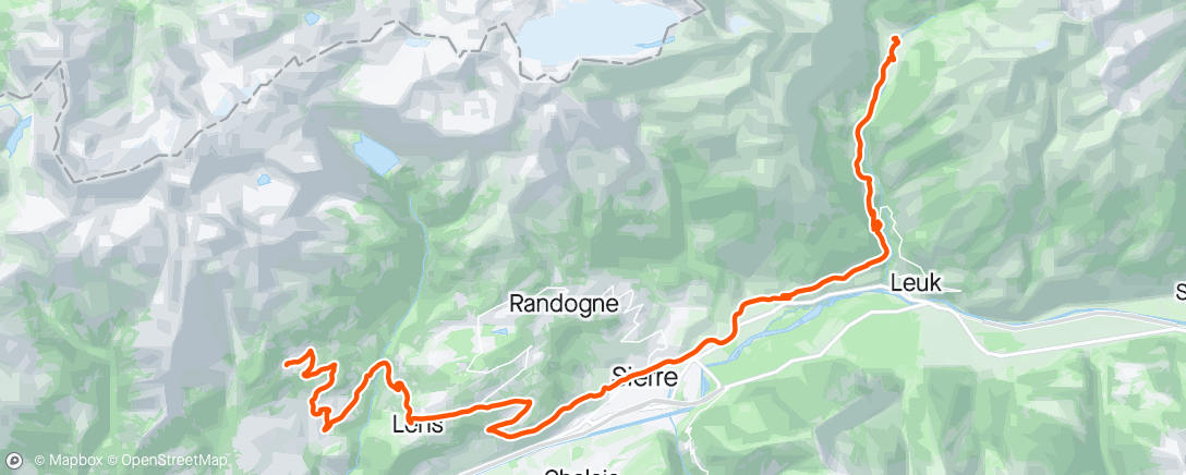 Mappa dell'attività Leukerbad-Anzère
