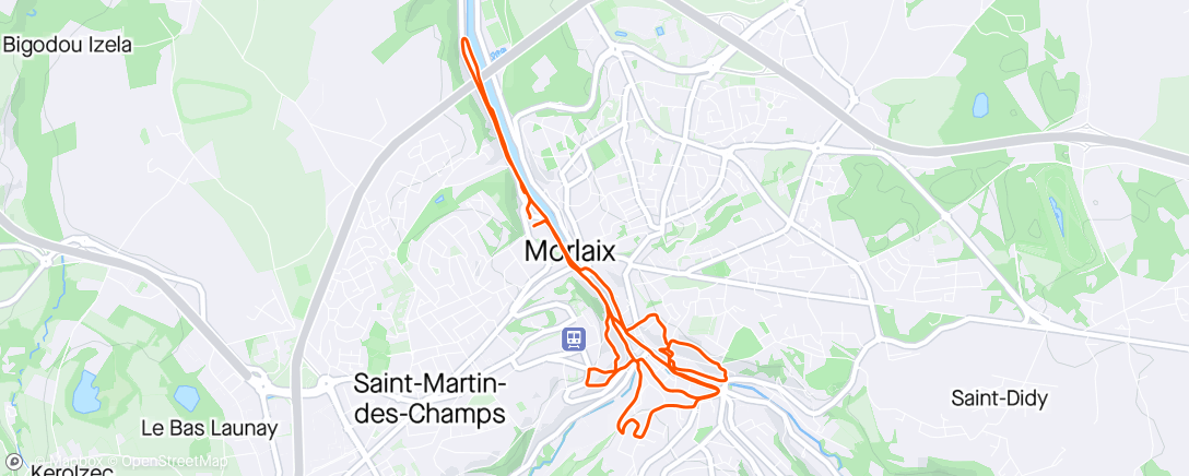 Map of the activity, Team James  venelles + 3× 4'  d' allure proche des 15 km/h