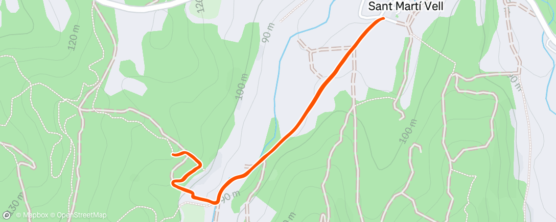 Map of the activity, Morning Trail Run