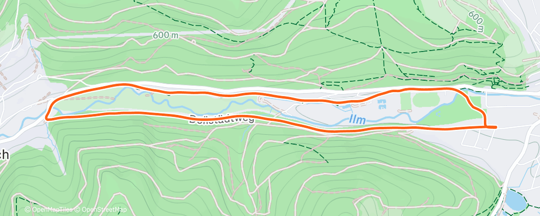 Map of the activity, Zone 2 Versuch