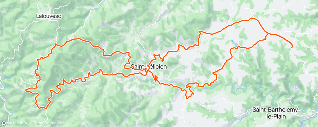 Map of the activity, Col du Buisson avec Nad