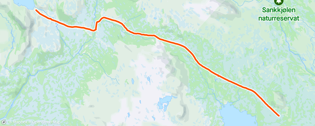 Map of the activity, Ramsjøhytta - Storerikvollen