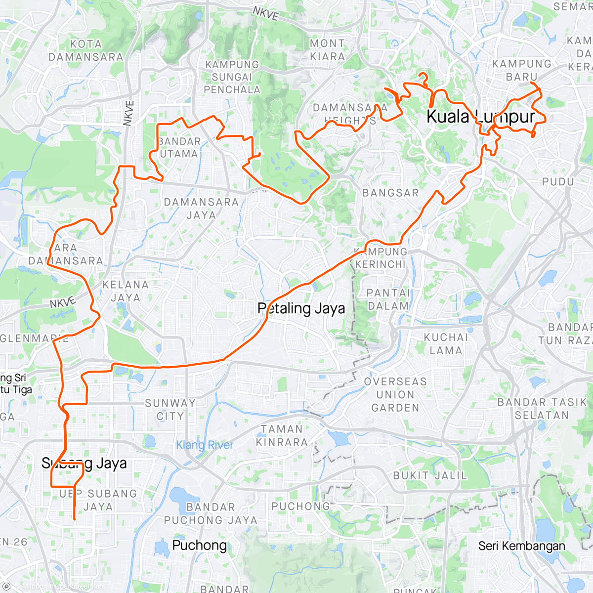 Mapa da atividade, Kay-El Ride