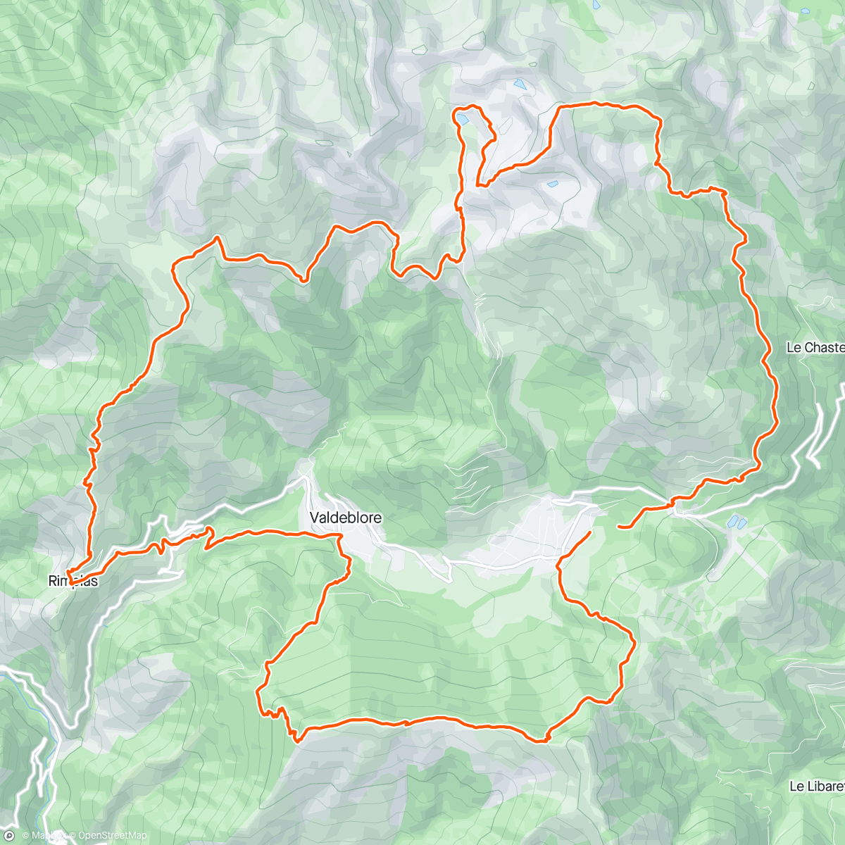 Map of the activity, Marathon des Millefonts 🔥✅