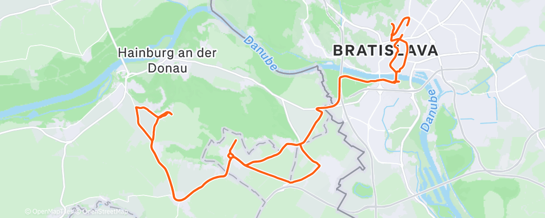 Map of the activity, Morning Ride