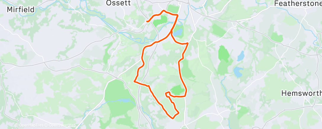 Map of the activity, Afternoon Ride