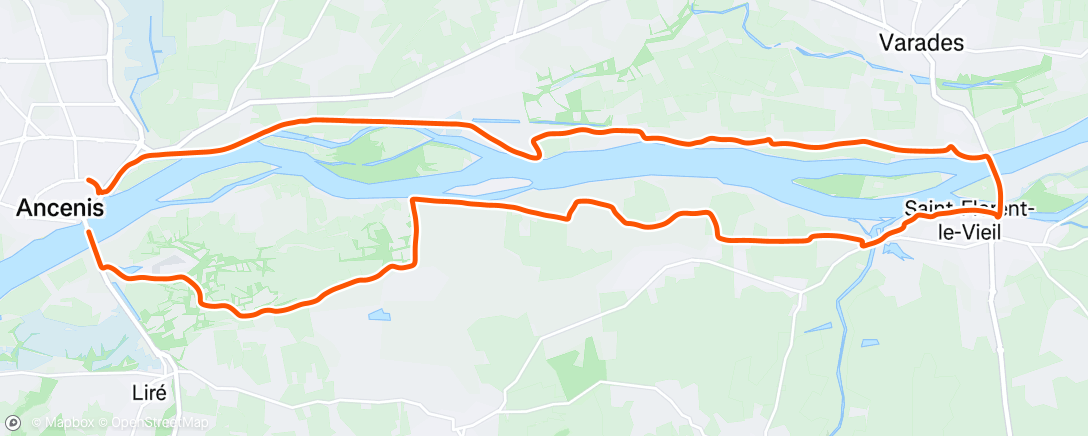 Map of the activity, Afternoon Ride
