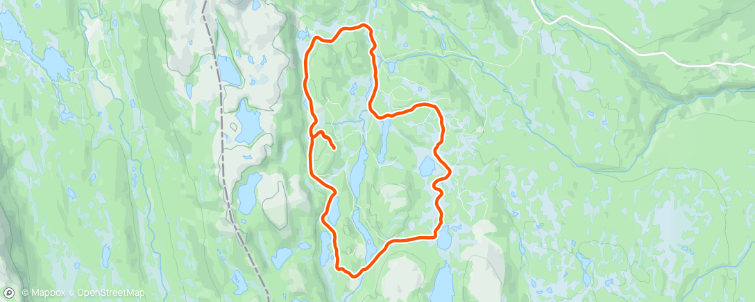 Map of the activity, Votnedalsrunden