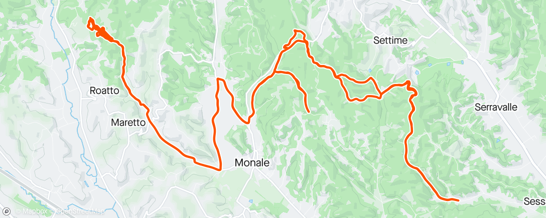 Map of the activity, In moto col Tommy