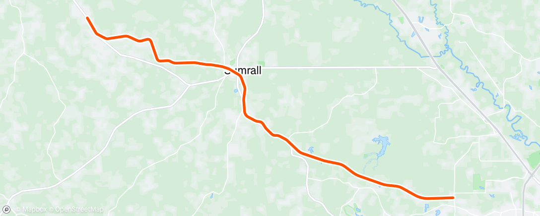 Map of the activity, Afternoon Ride