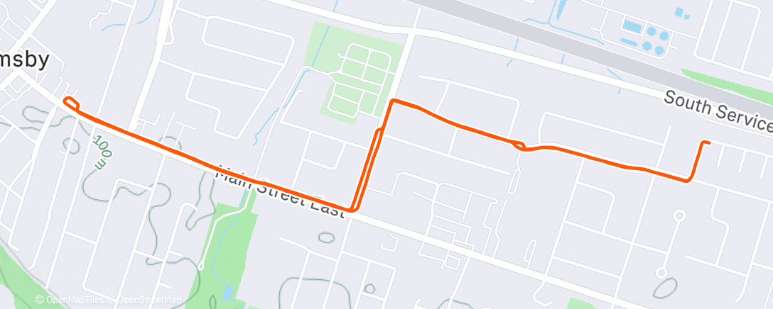 Map of the activity, christmas trot