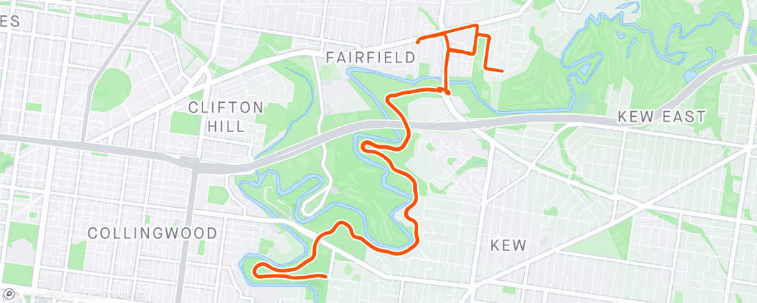 Map of the activity, Morning Ride