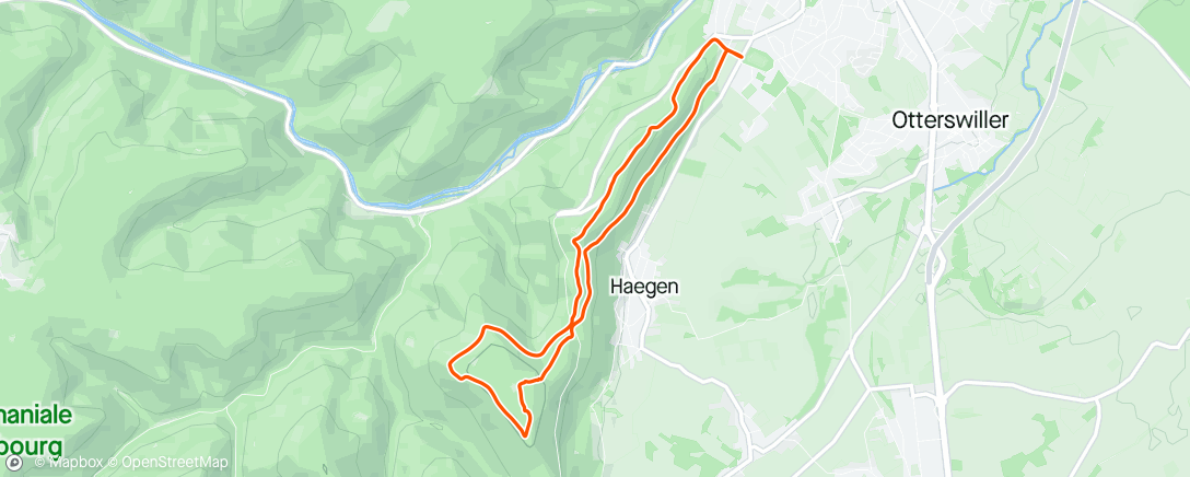Map of the activity, Trail tour de Brotsch Haut-Barr