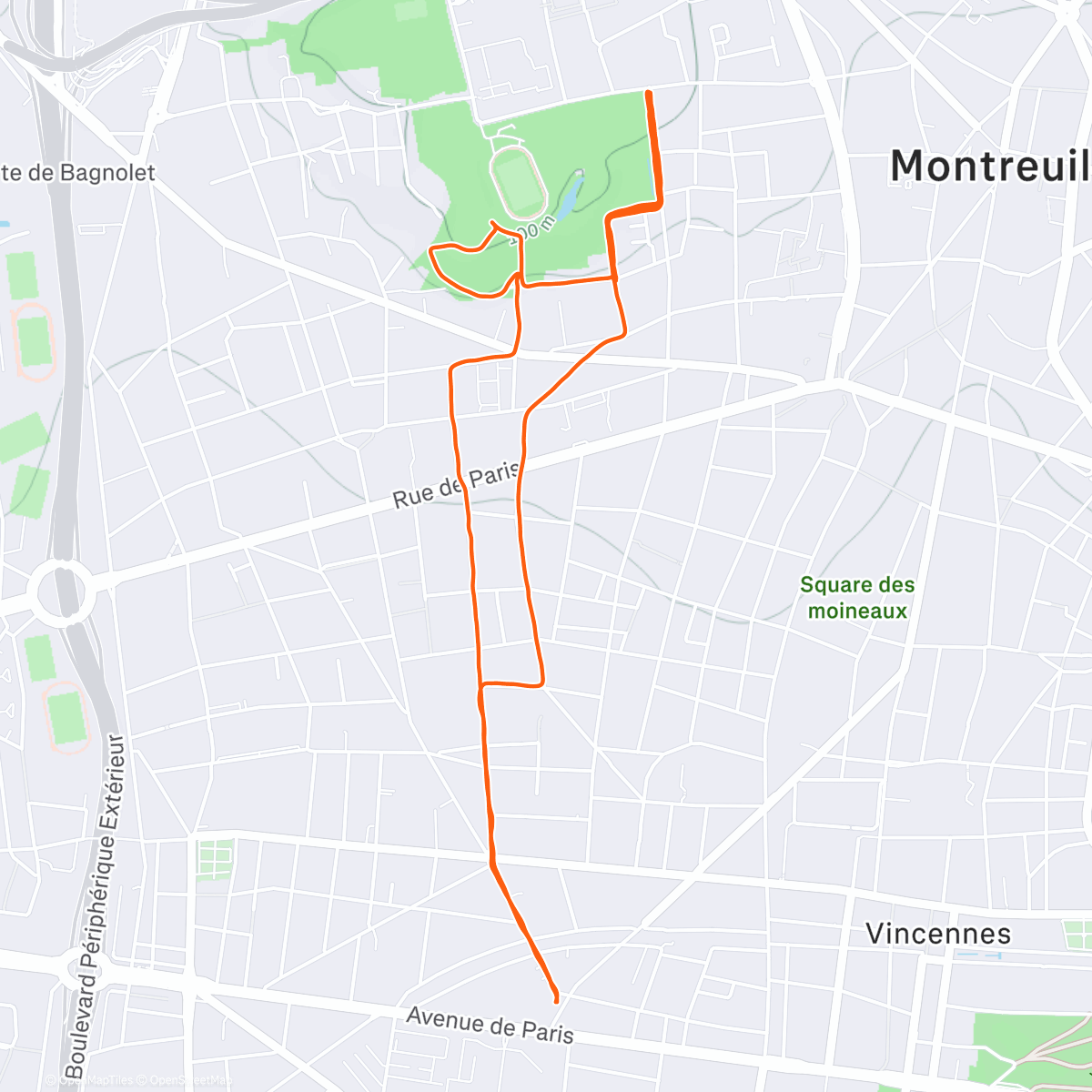 Mapa de la actividad ([🏃🏻‍♂️ Mini doublette / 17 ⚡️ hors Guilands en NOKturn 🦉 • J - 15 Arc Of Attrition 🏴󠁧󠁢󠁥󠁮󠁧󠁿🪽])