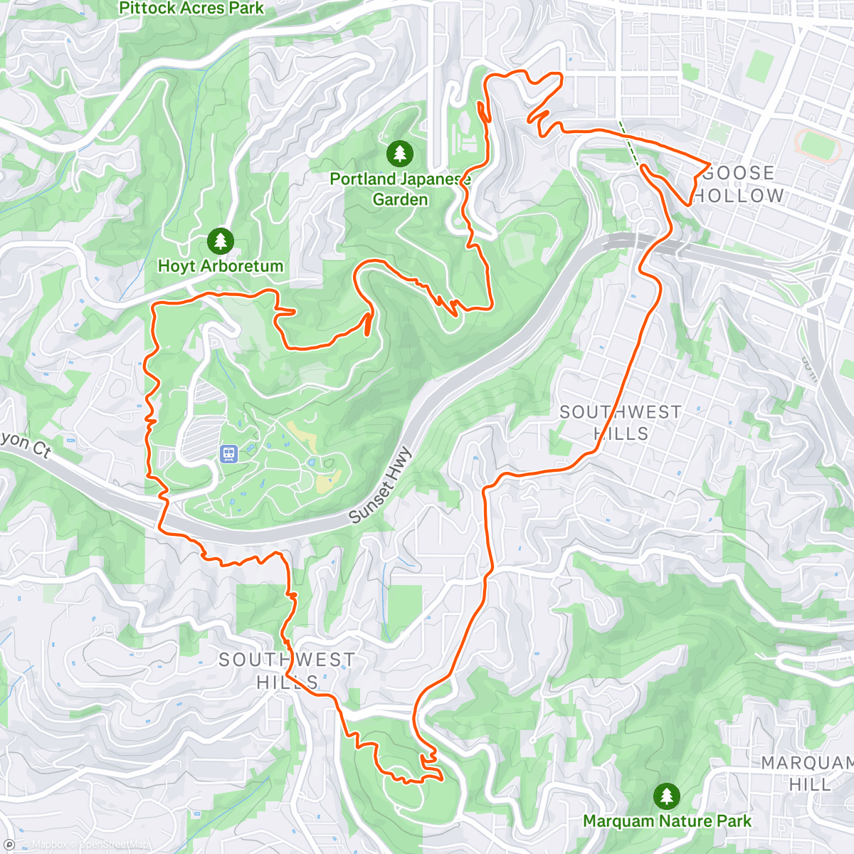 Mappa dell'attività Wy’east Wolfpack Social Run!