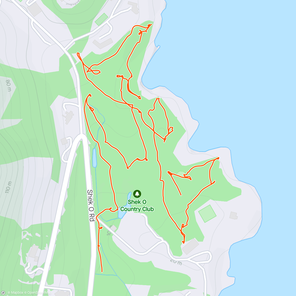 Map of the activity, Golf @ Shek O Country Club 🇭🇰