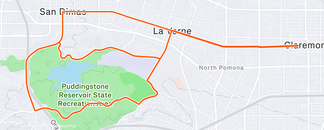 Map of the activity, Morning Ride