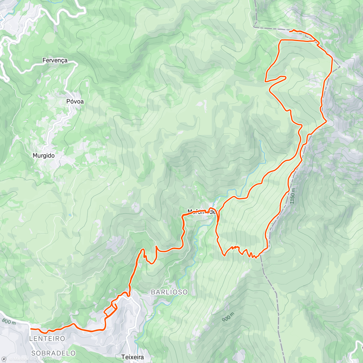Map of the activity, 🥶❄️ Marão 🥶❄️