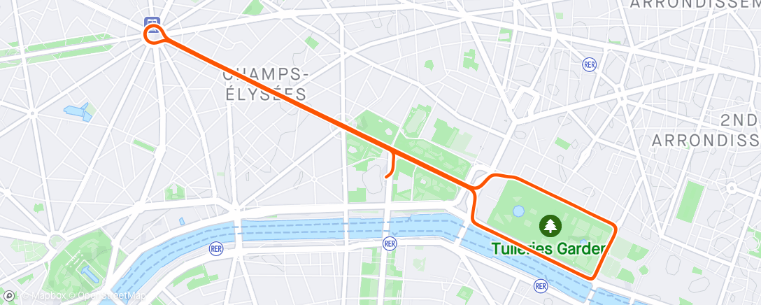 Map of the activity, Zwift - Group Workout: Team Italy Workout Series by Manuel Ferrari (E) on Lutece Express in Paris