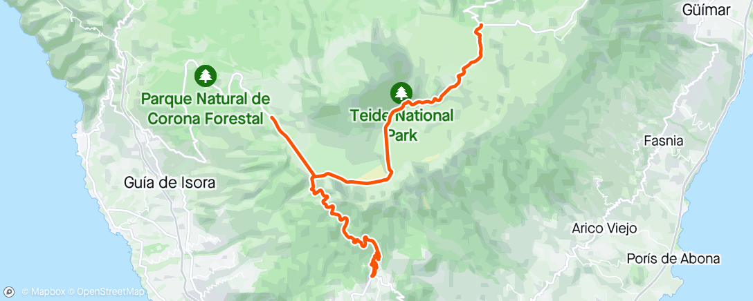 Map of the activity, Teide day 1 ☀️☀️☀️